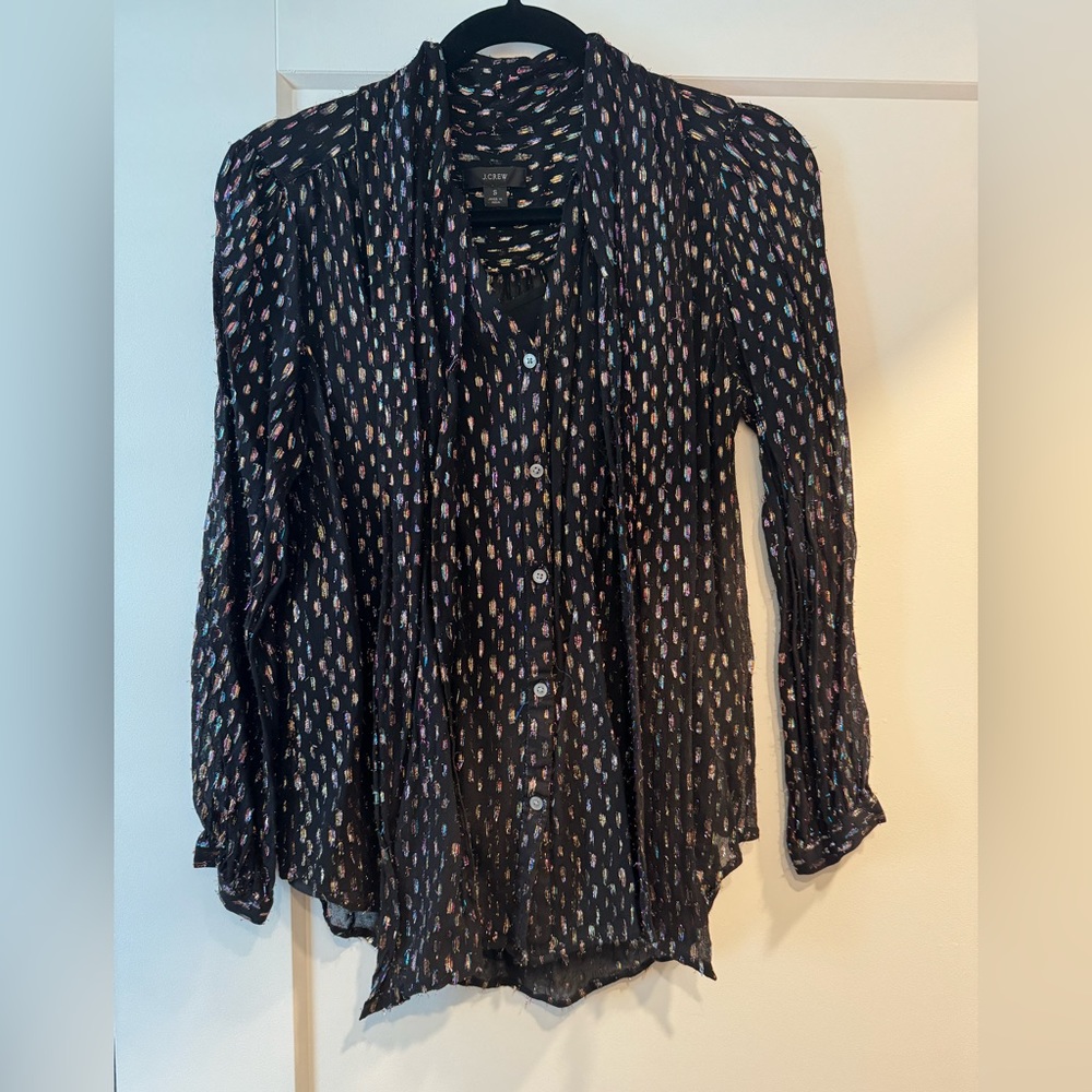 J crew button top